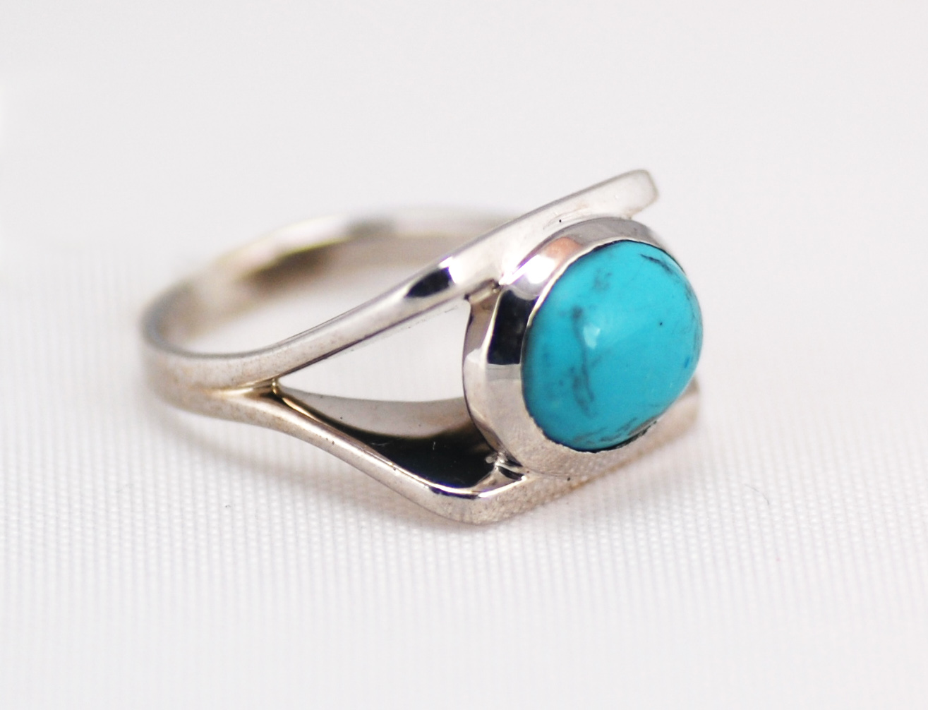 Frank Reubel Sterling Silver Turquoise Ring